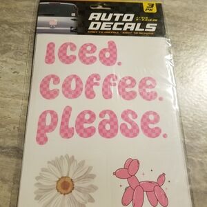 Ice Coffee Please Auto Decal